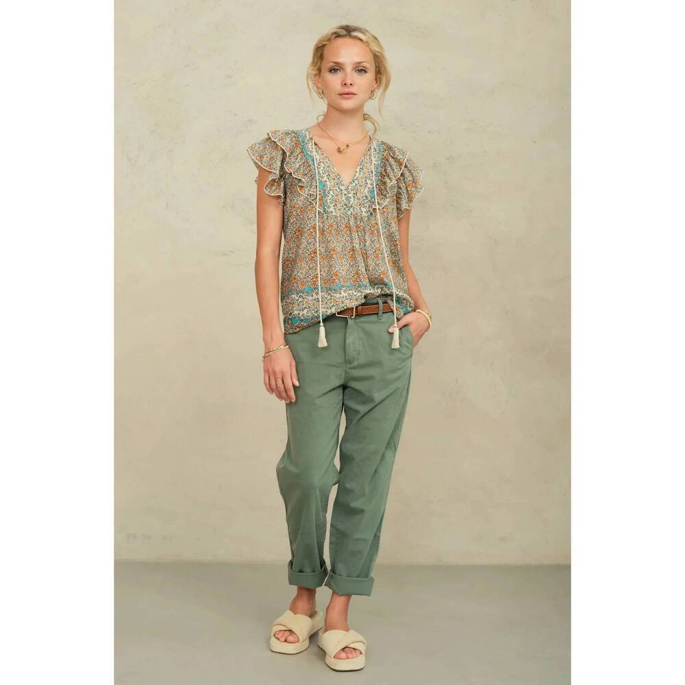 NEW M.A.B.E. jaci frill top